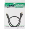 InLine HDMI-kaapeli, High Speed HDMI -kaapeli, M/M, musta, kullatut kontaktit, 15 m