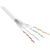 InLine S/FTP PiMF Cat.6 AWG27 PVC CU -verkkokaapeli 100 m, valkoinen