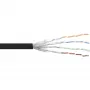 InLine S/FTP PiMF Cat.6 -verkkokaapeli musta AWG27 PVC CU 100 m