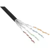 InLine S/FTP PiMF Cat.6 -verkkokaapeli musta AWG27 PVC CU 100 m