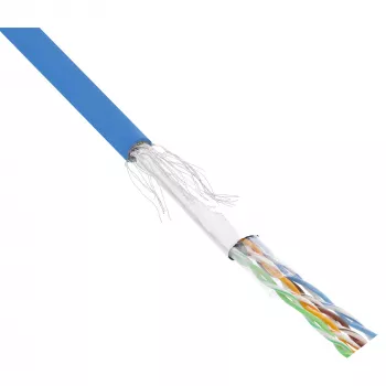 InLine SF/UTP Cat.5e AWG26 CCA PVC -verkkokaapeli sininen 100 m