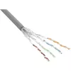 InLine S/FTP PiMF Cat.6 -verkkokaapeli harmaa AWG27 PVC CU 100 m
