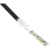 InLine SF/UTP Cat.5e AWG26 CCA PVC -verkkokaapeli musta 100 m