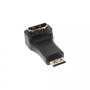 InLine 17690K HDMI-sovitin tyyppi A -liitin / tyyppi C -pistoke kulmamalli