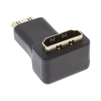 InLine 17690K HDMI-sovitin tyyppi A -liitin / tyyppi C -pistoke kulmamalli