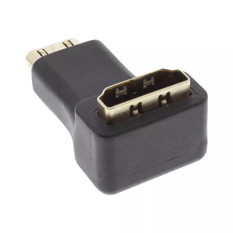 InLine 17690K HDMI-sovitin tyyppi A -liitin / tyyppi C -pistoke kulmamalli