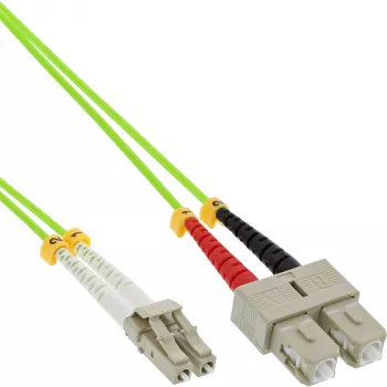 InLine kuituoptinen duplex-kaapeli LC/SC 50/125µm OM5 7,5 m