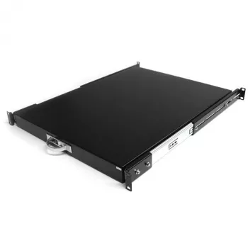 StarTech.com 1U liukuva näppäimistöalusta palvelinräkkiin, 55 lbs (25 kg), 22 tuuman (55 cm) syvyinen teräsliukukisko 19 tuuman AV- ja verkkolaiterekkeihin