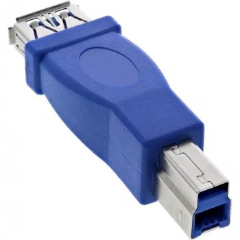 InLine 35300D USB 3.0 -sovitin tyyppi A -liitin / tyyppi B -pistoke