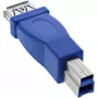 InLine 35300D USB 3.0 -sovitin tyyppi A -liitin / tyyppi B -pistoke