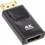 InLine konvertteri DisplayPort-pistoke / HDMI-liitin, 4K/60Hz, äänellä
