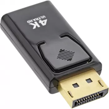 InLine konvertteri DisplayPort-pistoke / HDMI-liitin, 4K/60Hz, äänellä