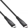 InLine USB4-kaapeli, USB-C pistoke/pistoke, PD 240 W, 8K60Hz, TPE musta 0,5 m