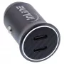 InLine USB-autolaturiadapteri Power Delivery, 2x USB-C, musta