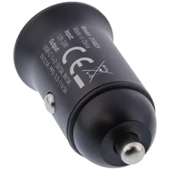 InLine USB-autolaturiadapteri Power Delivery, 2x USB-C, musta