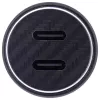 InLine USB-autolaturiadapteri Power Delivery, 2x USB-C, musta