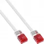 InLine litteä ultraslim-patchkaapeli U/UTP Cat.6 gigabitin tuki valkoinen 2 m