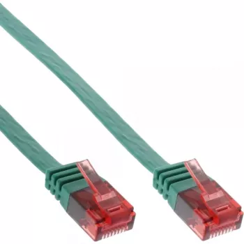 InLine litteä ultraslim-patchkaapeli U/UTP Cat.6 gigabitin tuki vihreä 3 m