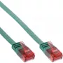 InLine litteä ultraslim-patchkaapeli U/UTP Cat.6 gigabitin tuki vihreä 3 m
