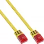 InLine litteä ultraslim-patchkaapeli U/UTP Cat.6 gigabitin tuki keltainen 7 m