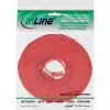 InLine litteä ultraslim-patchkaapeli U/UTP Cat.6 gigabitin tuki punainen 10 m