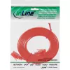 InLine litteä ultraslim-patchkaapeli U/UTP Cat.6 gigabitin tuki punainen 2 m