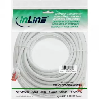 InLine patch-kaapeli S/FTP PiMF Cat.6 250MHz PVC kupari valkoinen 20m