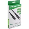 InLine USB-C - Lightning -kaapeli, iPad, iPhone, iPod, musta/alumiini, 2 m MFi