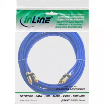 InLine Premium RCA-äänikaapeli 2x RCA-uros / uros kullattu 7 m