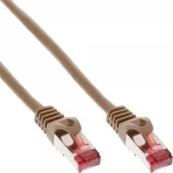 InLine kytkentäkaapeli S/FTP PiMF Cat.6 250MHz PVC kupari ruskea 25m