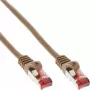 InLine kytkentäkaapeli S/FTP PiMF Cat.6 250MHz PVC kupari ruskea 25m