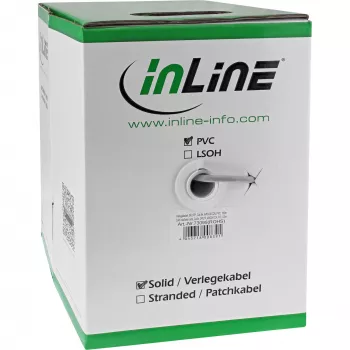 InLine massiivinen asennuskaapeli SF/UTP Cat.5e AWG24 CCA PVC 500 m