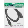 InLine B-35610 USB 3.2 -jatkokaapeli A uros/naaras, musta, 1 m, 80 kpl irtopakkaus