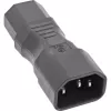 InLine verkkosovitin IEC 60320 C14–C13, 3-napainen, kylmälaiteuros