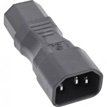 InLine verkkosovitin IEC 60320 C14–C13, 3-napainen, kylmälaiteuros