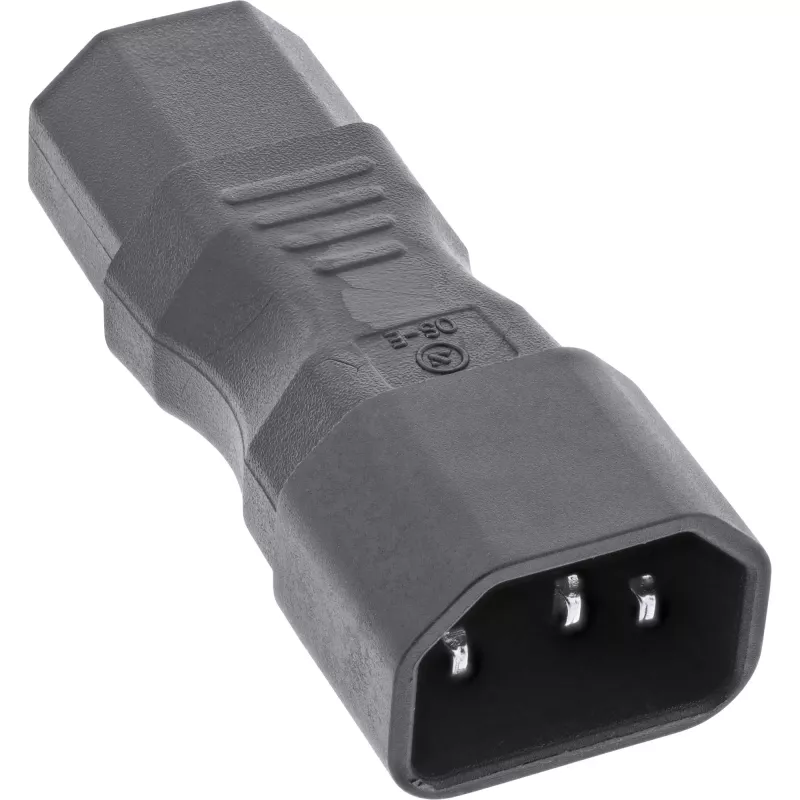 InLine verkkosovitin IEC 60320 C14–C13, 3-napainen, kylmälaiteuros