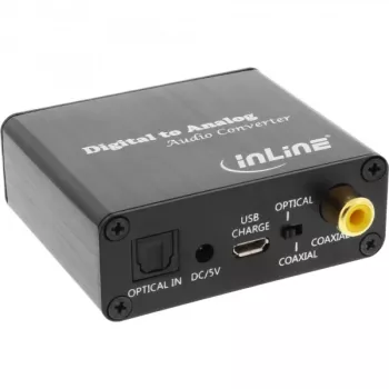 Äänimuunnin digitaalinen analogiseksi InLine 65002K
