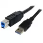 StarTech.com 3 m musta SuperSpeed USB 3.0 -kaapeli A-B - M/M