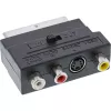 InLine Scart-adapteri Scart-pistoke / 3x RCA ja S-VHS -videotulo/lähtö