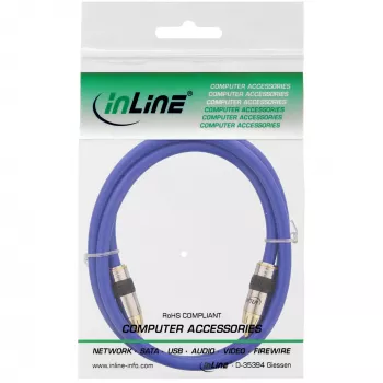 InLine Premium RCA -video- ja digitaaliaudiokaapeli RCA-pistoke/pistoke kullattu 1 m