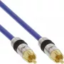 InLine Premium RCA -video- ja digitaaliaudiokaapeli, RCA-pistoke/pistoke, kullattu, 2 m