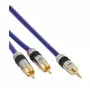 InLine Premium -audiokaapeli 2x RCA-pistoke / 3,5 mm -kuulokepistoke kullattu 5 m