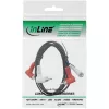 InLine audiokaapeli 2x RCA uros/uros kulmikas 1,2 m musta 89929 Intos