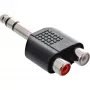Audioadapteri 6,3 mm -kuulokepistoke stereo / 2x RCA-liitäntä InLine 99323