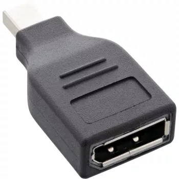 InLine DisplayPort-adapteri, Mini DisplayPort -pistoke / DisplayPort-liitäntä, 4K/60Hz