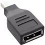 InLine DisplayPort-adapteri, Mini DisplayPort -pistoke / DisplayPort-liitäntä, 4K/60Hz
