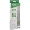InLine ohut audiokaapeli 2x RCA uros/uros, stereo, 0,5 m, 2 x RCA, pistoke, 2 x RCA + USB, pistoke, 0,5 m, musta