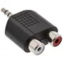 Audioadapteri 3,5 mm -pistoke / 2x RCA-liitäntä stereo InLine 99302
