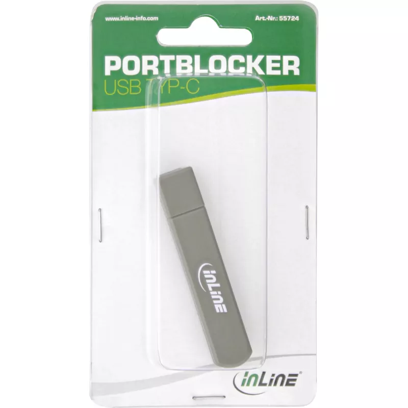 Kannettavan tietokoneen porttitulppa InLine 55724 USB-C 6 porttitulppaa sisältyy