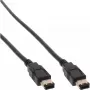 FireWire 400 -kaapeli InLine 34010 10 m pistoke/pistoke musta